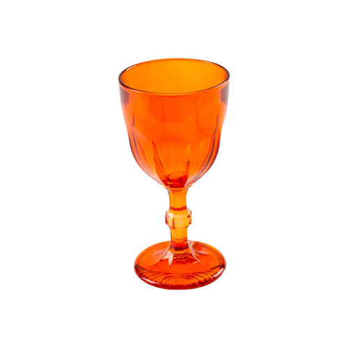 6 Orange country short stemmed goblets 190 ml
