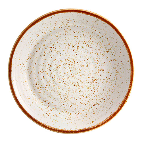 Deep plate Rustic Blend White