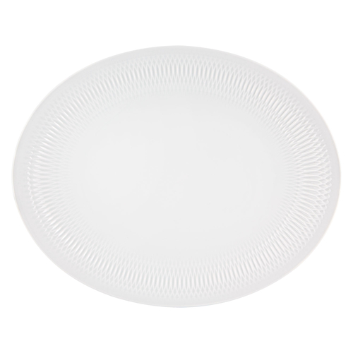 Utopia Oval Platter White 35x27cm
