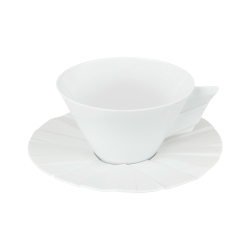 Matrix Tea Cup and Saucer 262 ml, Glazed Porcelain