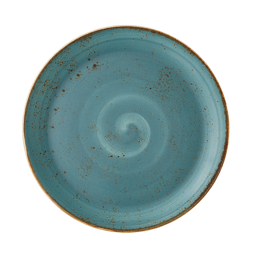 28cm Coupe Plate Craft Blue collection, vitrified Porcelain