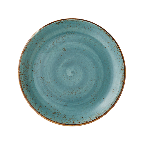 Craft Blue Coupe Plate 25cm, Vitrified Porcelain