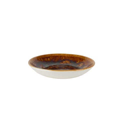 Vesuvius Amber Coupe Plate 13cm, vitrified Porcelain