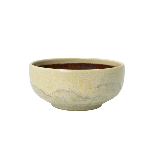 Aurora Vesuvius Amber 15cm Bowl, vitrified Porcelain