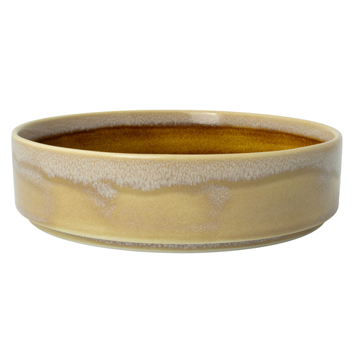 Aurora Vesuvius Amber 20cm Bowl, vitrified Porcelain