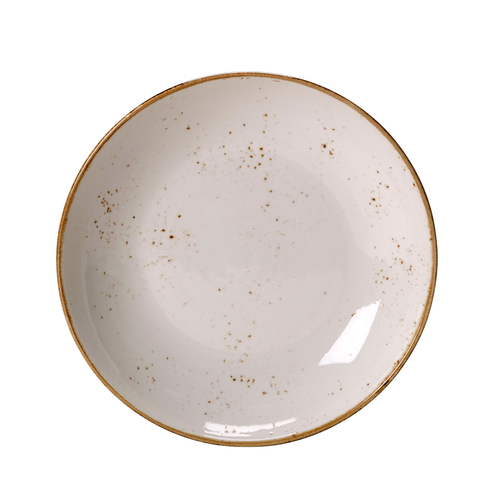 Deep Plate Craft White 25cm, durable vitrified Porcelain