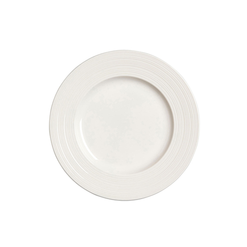 20cm Flat Plate, Concorde collection, Porcelain with a smooth finish and reinforced rim