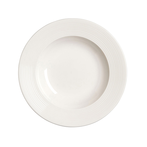 28cm Pasta Plate, Concorde collection, white Porcelain with a smooth finish
