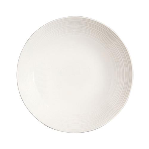 25cm Coupe Bow, Concorde collection, white Porcelain with a smooth finish