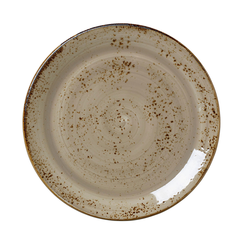 25cm Coupe Plate Craft Porcini, vitrified Porcelain