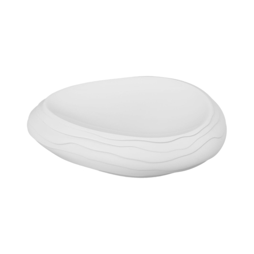 Terra oval plate 26×19×h7 cm, white, professional porcelain