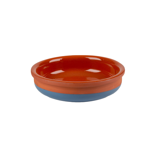 Round baking dish Argila with blue stripe 20cm