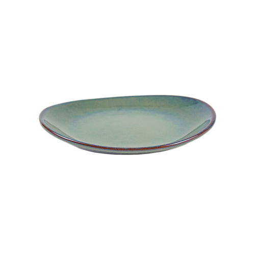 Oval dessert plate Organic Green 21cm