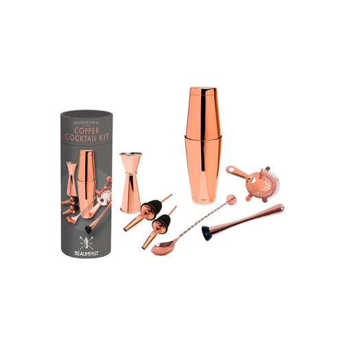 Conjunto 8 peças cocktail cobre