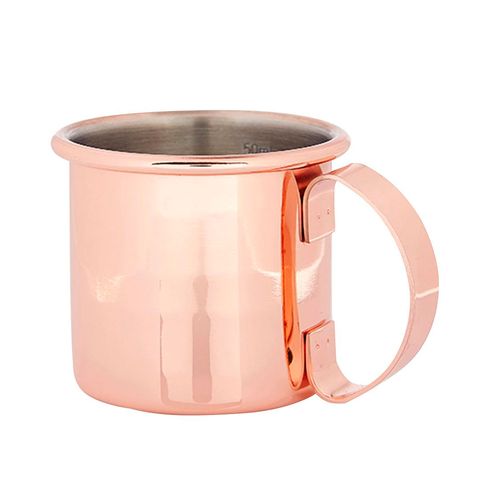 Caneca Moscow Mule Reta, 50ml, Aço Inoxidável