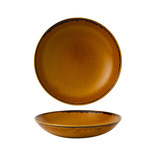 Harvest Brown deep plate 25cm