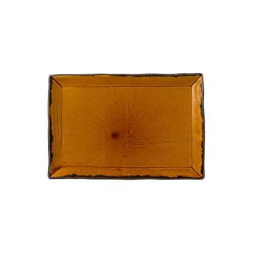 Harvest Brown retangular serving plate 28x19cm