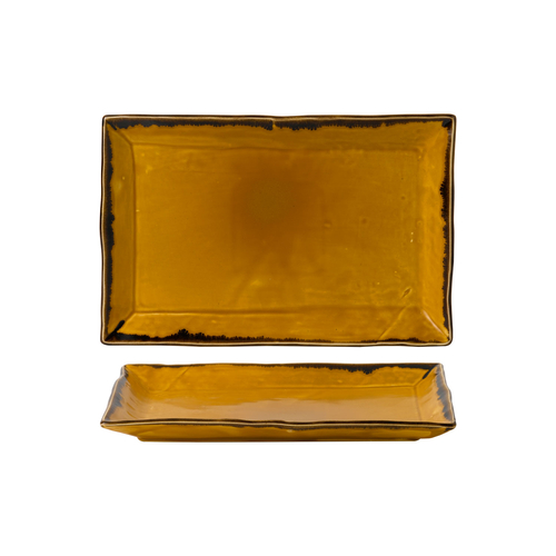 Harvest Brown retangular serving plate 29x19cm