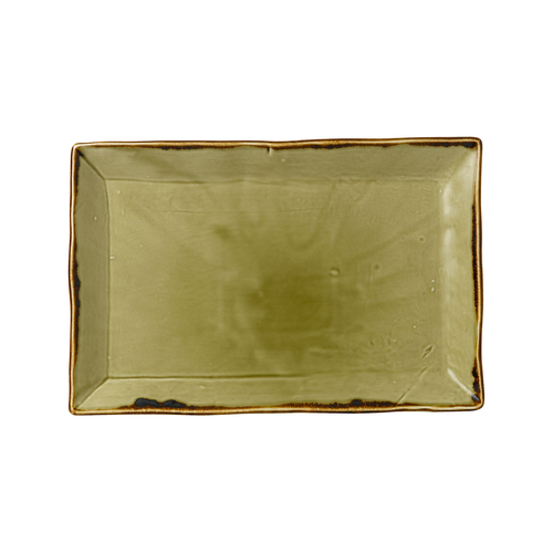 Harvest Green retangular tray 29x19cm