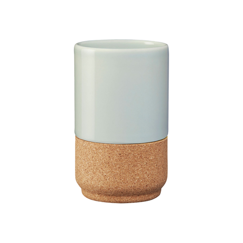 Ceramic and cork Latte Cup Alma Gémea Green 330ml