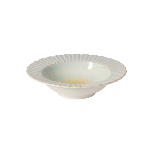Cristal Soup / Pasta Plate 23 x 22.9 cm, fine stoneware with handcrafted crystal-inspired finish