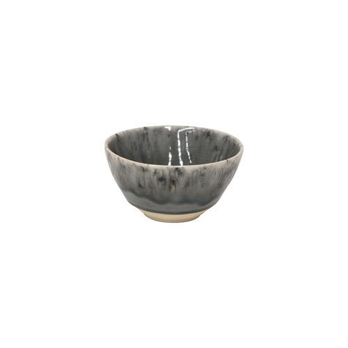Madeira grey fruit bowl 12cm, stoneware with handcrafted crackled finish