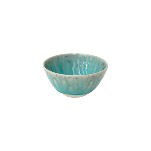 Madeira soup bowl 14cm, 0.44 L, blue stoneware with handcrafted crackled finish