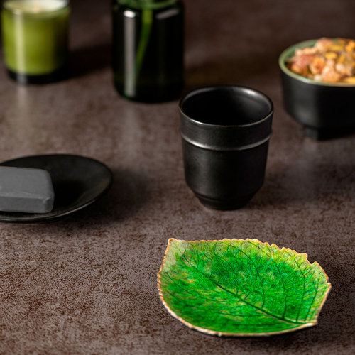 Riviera small hydrangea leaf plate 17.2 x 15 cm