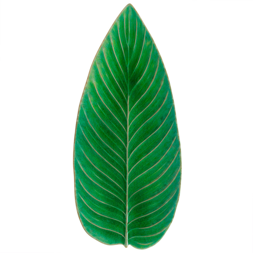 Riviera bird of paradise leaf plate 39.8 x 17.2 cm