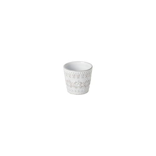 Grespresso Ecogres white Colombia Espresso Cup 70 ml, recycled stoneware with handcraft finish
