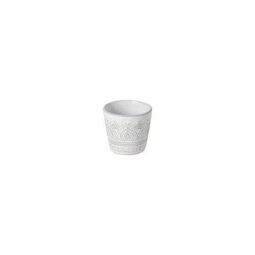 Grespresso Ecogres white Kenya Espresso Cup 70 ml, recycled stoneware with handcraft finish