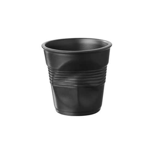 Black tumbler crumple cup 80ml