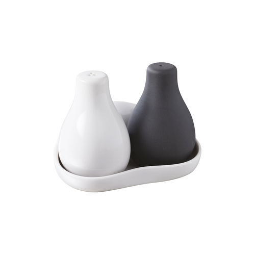 Salt/Pepper set on tray Likid