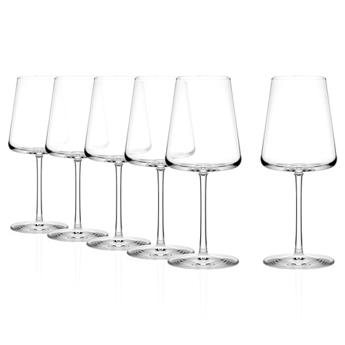 Set of 6 Power 520ml red wine glass