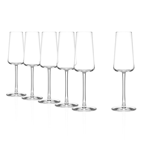 6 Champagne flute Power 240ml