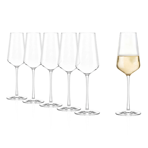Set of 6 STARlight Champagne Flutes 290 ml