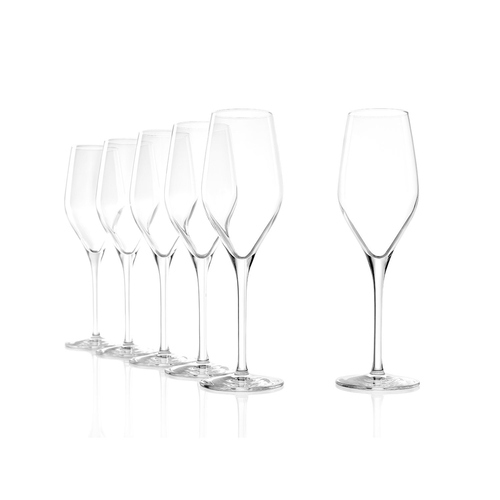 6 Exquisit Champagne Glasses 265ml