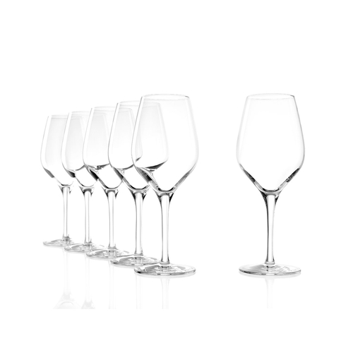 6 Exquisit White Wine Glasses 270ml