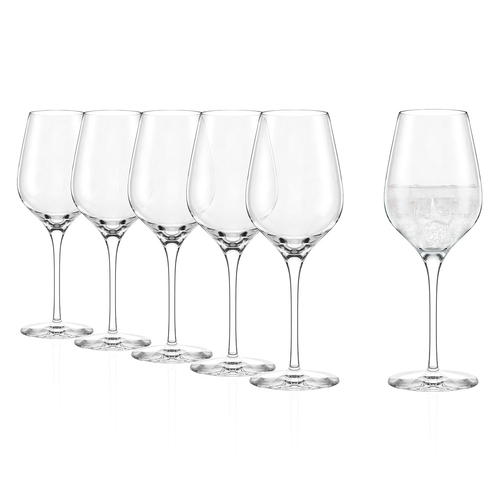 6 Exquisit Royal Universal Glasses 420ml, Fine Crystal for Special Moments