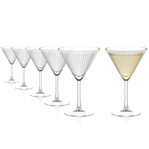6 Soho Cocktail Glasses 250 ml, Lead-Free Crystal Glass
