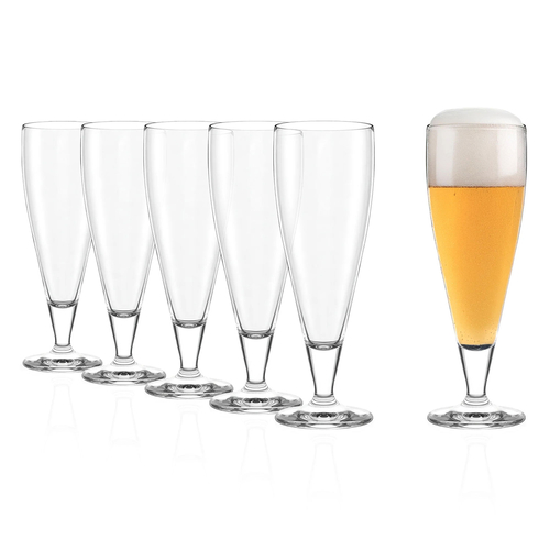 6 beer glasses 430 ml ideal for light lagers