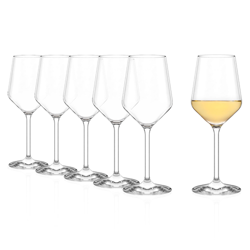 6 Revolution White Wine Glasses 365 ml