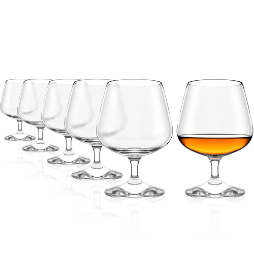 6 Professional Cognac Glasses 425ml elegant and durable