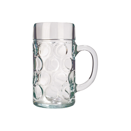 Isar Beer Mug 500ml crystal glass perfect for German lagers & celebrations