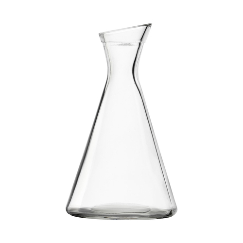Decanter Pisa 1L vidro cristalino, design simples e elegante, gargalo cónico