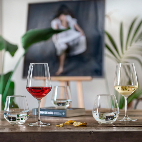 6 Red wine and 6 water tumblers Lyall