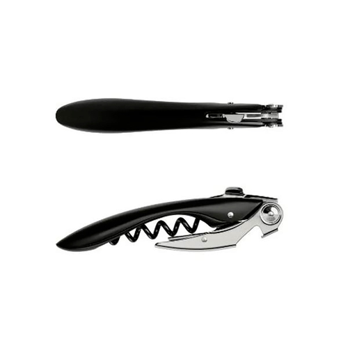 Koala High Tech Colours Black Corkscrew & 2 foil cutters, Stainless steel