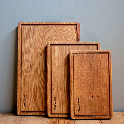 Tábua carvalho com sulco