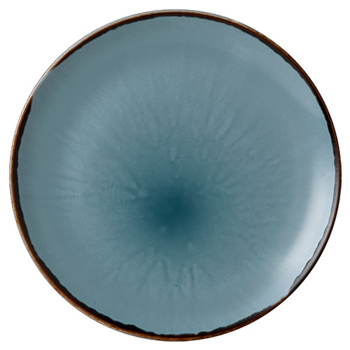 Dinner coupe plate Harvest Blue