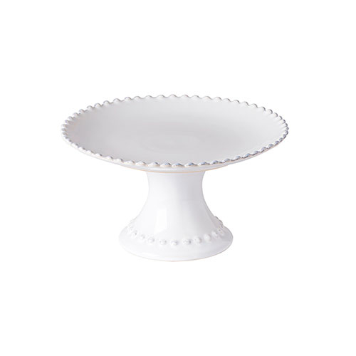 Pearl cake stand 22 x 11.7 cm, fine stoneware with handcrafted finish